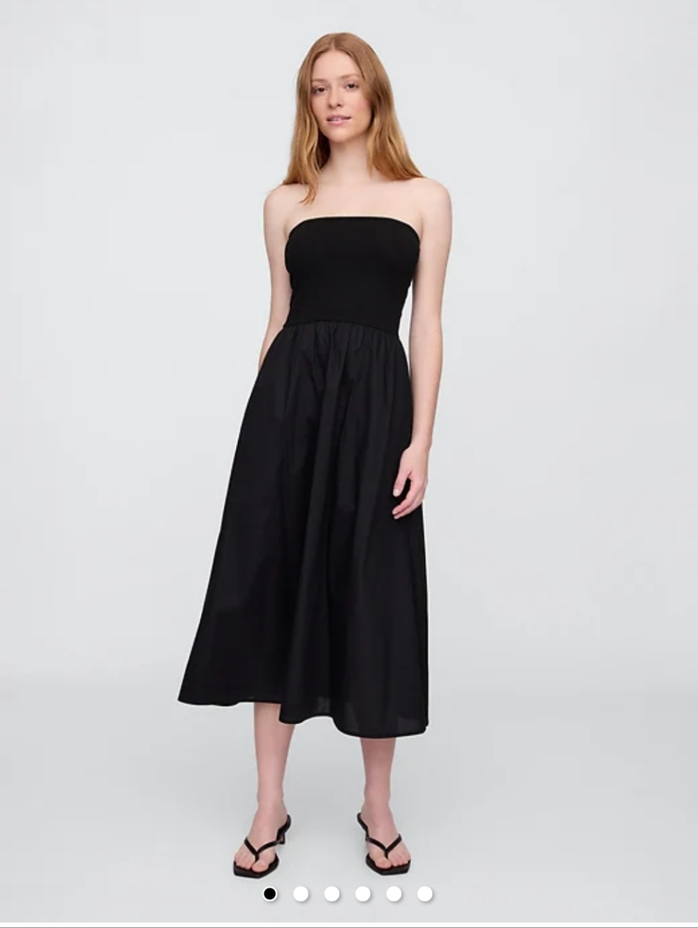 Women's Poplin Midi Dress
